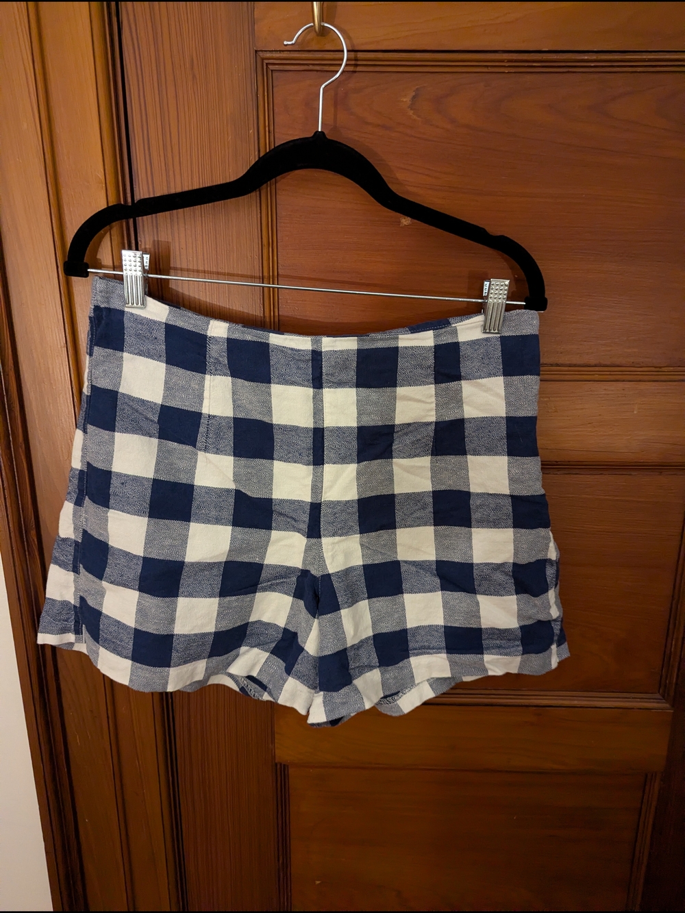Old Navy Navy and White Gingham Shorts